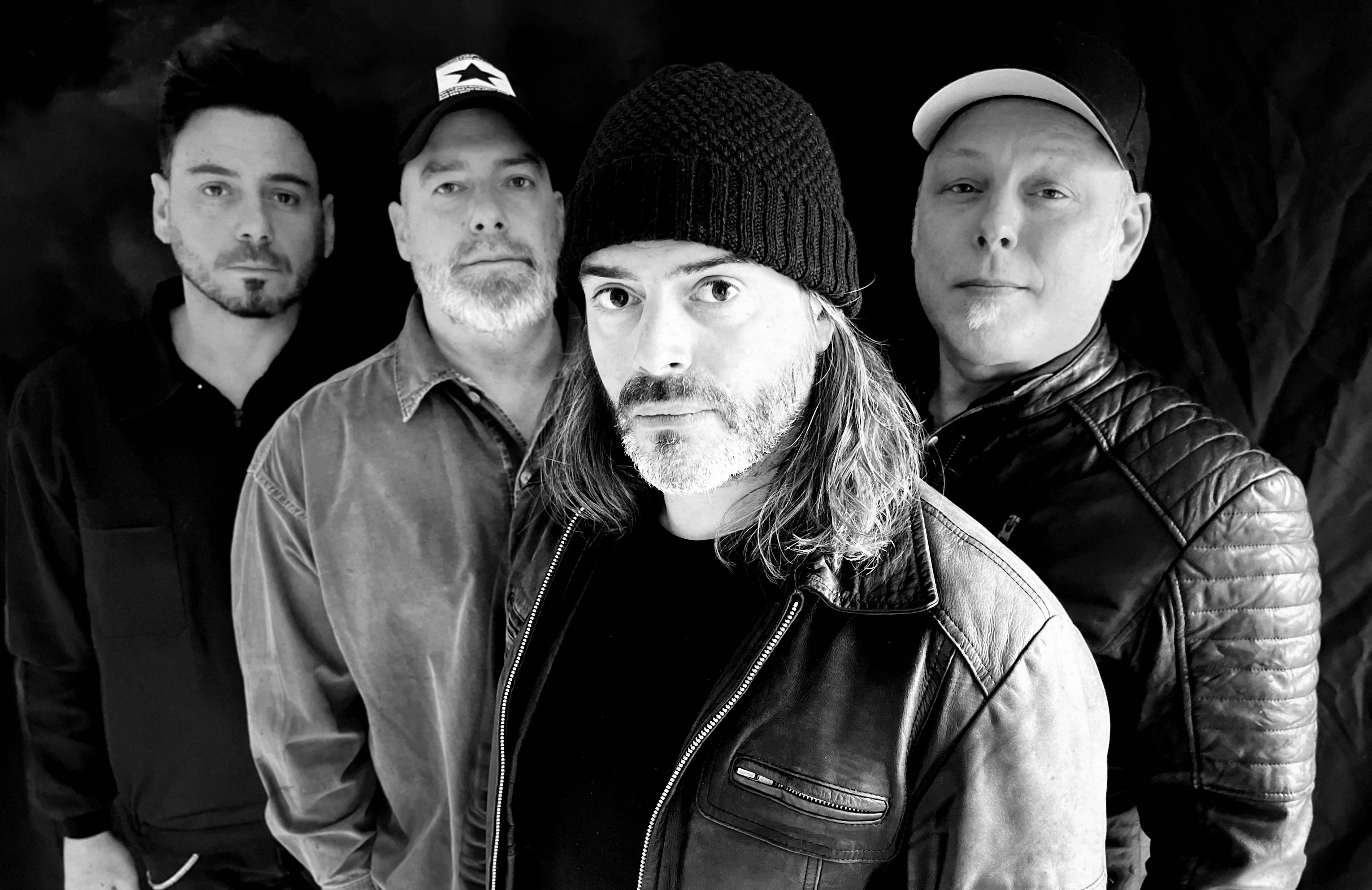 Boogie Beasts band pic close BW 2026 pic by Fabian Bennardo