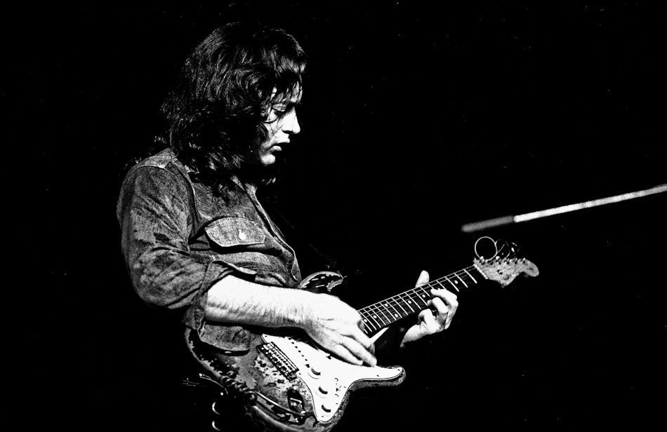 Placeholder for Rory Gallagher and his famous Stratocaster