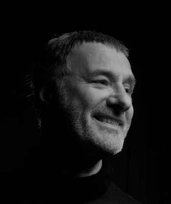Placeholder for Steve Harley portrait 2015 black n white