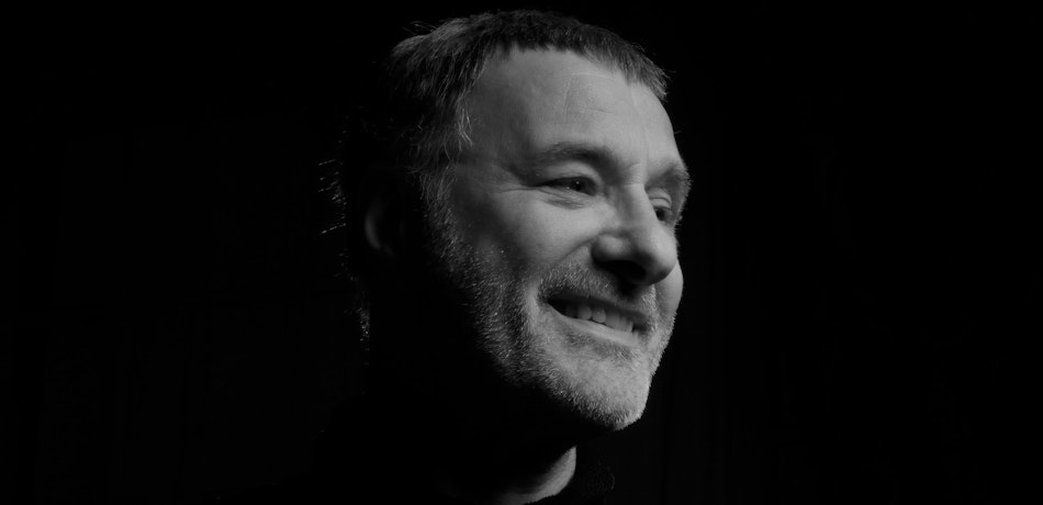 Placeholder for Steve Harley portrait 2015 black n white